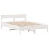 Estructura de cama sin colchón madera maciza de pino 160x200