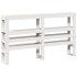 Estructura de cama sin colchón madera maciza de pino 160x200