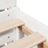 Estructura de cama sin colchón madera maciza de pino 160x200