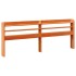 Cama sin colchón madera maciza de pino marrón cera 180x200