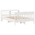 Estructura de cama sin colchón madera maciza de pino 160x200