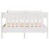 Estructura de cama sin colchón madera maciza de pino 160x200