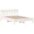 Estructura de cama sin colchón madera maciza de pino 160x200