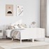 Estructura de cama sin colchón madera de pino blanco 135x190