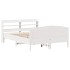 Estructura de cama sin colchón madera de pino blanco 135x190