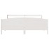 Estructura de cama sin colchón madera maciza blanca 200x200