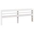 Estructura de cama sin colchón madera maciza blanca 200x200