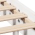 Estructura de cama sin colchón madera maciza blanca 200x200