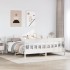 Cama sin colchón madera maciza de pino blanca 180x200