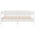 Cama sin colchón madera maciza de pino blanca 180x200