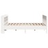 Cama sin colchón madera maciza de pino blanca 180x200
