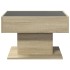Mesa de centro y LED madera ingeniería roble Sonoma 70x50x45