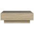 Mesa de centro y LED madera ingeniería roble Sonoma 90x50x30