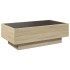 Mesa de centro y LED madera ingeniería roble Sonoma 90x50x30