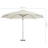 Sombrilla voladiza con poste de aluminio 300 cm