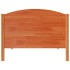 Cama sin colchón madera maciza de pino marrón cera 100x200