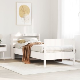 Estructura cama sin colchón madera maciza pino blanca