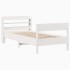 Estructura cama sin colchón madera maciza pino blanca