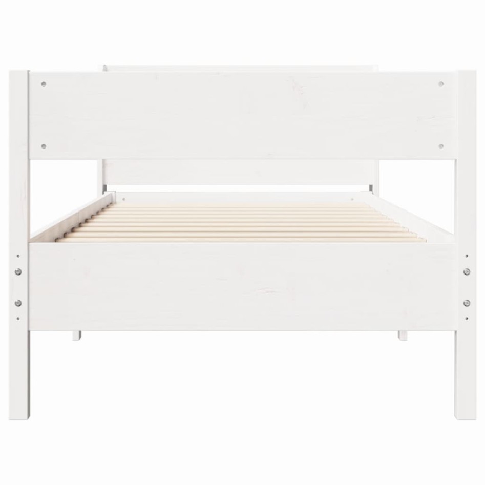 Estructura cama sin colchón madera maciza pino blanca