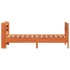 Estructura de cama sin colchón madera maciza marrón 90x190