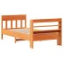 Estructura de cama sin colchón madera maciza marrón 90x190