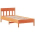 Estructura de cama sin colchón madera maciza marrón 90x190