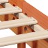 Estructura de cama sin colchón madera maciza marrón 90x190