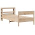 Estructura de cama sin colchón madera maciza de pino 90x190