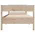 Estructura de cama sin colchón madera maciza de pino 90x190