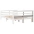Estructura de cama con cabecero madera de pino blanco
