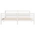 Estructura de cama con cabecero sin colchón blanco 180x200