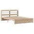 Estructura de cama con cabecero madera maciza pino 160x200