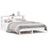 Estructura de cama sin colchón madera de pino blanca 140x200
