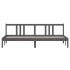 Estructura de cama madera maciza gris 200x200
