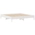 Estructura de cama sin colchón madera maciza blanca 200x200