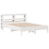 Estructura de cama sin colchón madera de pino blanca 140x190