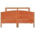 Estructura de cama sin colchón madera maciza marrón 120x190
