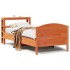 Estructura de cama sin colchón madera maciza marrón 75x190