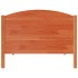 Estructura de cama sin colchón madera maciza marrón 75x190