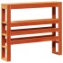 Estructura de cama sin colchón madera maciza marrón 75x190