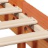 Estructura de cama sin colchón madera maciza marrón 75x190