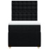 Cama box spring con colchón tela negro 80x200