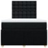 Cama box spring con colchón tela negro 120x190