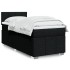 Cama box spring con colchón tela negro 90x190