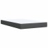 Cama box spring con colchón tela gris oscuro 120x200