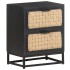 Mesita de noche de madera maciza de mango 40x30x50