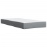 Cama box spring con colchón tela gris claro 90x200