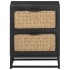 Mesita de noche de madera maciza de mango 40x30x50