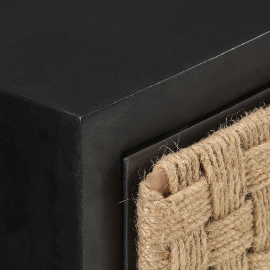 Mesita de noche de madera maciza de mango 40x30x50