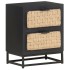 Mesita de noche de madera maciza de mango 40x30x50